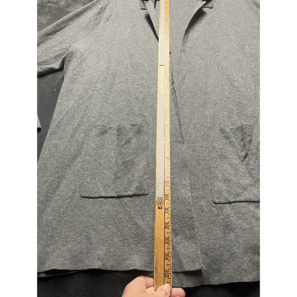 Lane Bryant Swing Cardigan Woman’s 22/24 Grey Open Front Lightweight Tunic Chic - Picture 2 of 9